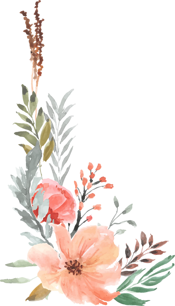 Watercolor Floral Bouquet Illustration